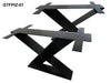Tavolo INDUSTRIAL / COUNTRY in Pioppo Massello Scortecciato 7 cm – Su Misura 200–640 cm, Gambe Industrial a Scelta, Personalizzabile