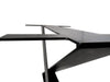 Fixed kitchen and dining table INDUSTRIAL VISSUTO style in solid wood and iron legs measures 200x100xh80 cm