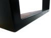 Fixed kitchen and dining table INDUSTRIAL VISSUTO style in solid wood and iron legs measures 200x100xh80 cm