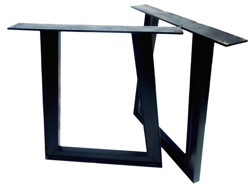 Fixed kitchen and dining table INDUSTRIAL VISSUTO style in solid wood and iron legs measures 200x100xh80 cm