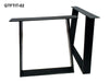 Tavolo INDUSTRIAL / COUNTRY in Pioppo Massello Scortecciato 7 cm – Su Misura 200–640 cm, Gambe Industrial a Scelta, Personalizzabile
