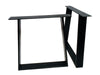 Fixed kitchen and dining table INDUSTRIAL VISSUTO style in solid wood and iron legs measures 200x100xh80 cm