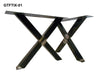 Tavolo INDUSTRIAL / COUNTRY in Pioppo Massello Scortecciato 7 cm – Su Misura 200–640 cm, Gambe Industrial a Scelta, Personalizzabile