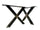 Coppia GAMBE TAVOLO stile INDUSTRIAL a forma di "X" in ferro tubolare sez. 8x8cm cod. GTFTIX-01