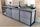 INDUSTRIAL style linear kitchen, structure in iron and solid wood, concrete finish, measures 320x60xh90 cm
