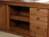 Isola Cucina con bancone da BAR stile INDUSTRIAL legno massello predisposizione elettrodomestici sgabello opzionale 200x100xh100 cm