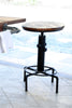 Isola Cucina con bancone da BAR stile INDUSTRIAL legno massello predisposizione elettrodomestici sgabello opzionale 200x100xh100 cm