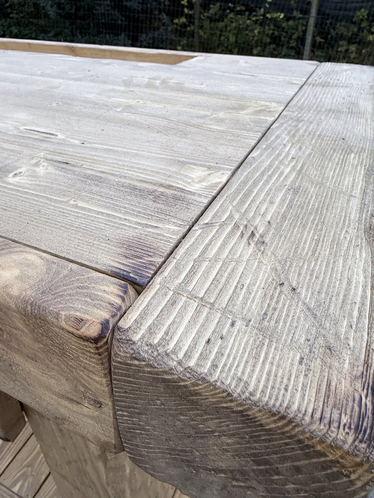 Isola Cucina | Consolle stile Banco da  Falegname RUSTICO mod. Tiziano in legno massello 150x63xh95cm