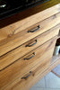 Isola Cucina con bancone BAR 240x80xh90 cm + colonna 60x70xh210 cm stile COUNTRY legno massello predisposizione elettrodomestici