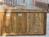 Kitchen island with INDUSTRIAL style BAR counter in solid wood, provision for appliances, optional stool 200x100xh100 cm