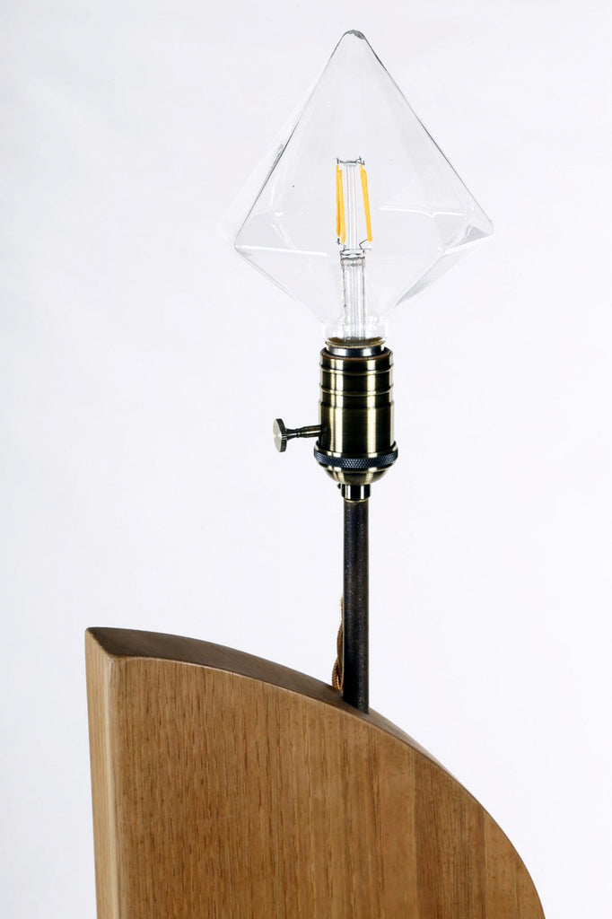 Pianta Lampada da terra in legno intagliato a forma Sestieri Venezia di DESIGN luce Edison vintage base 40x40 cm h190 cm nostra produzione