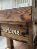 Mini cucina accessoriata modello MARVIN 2 stile INDUSTRIAL in legno massello misure 180x63xh90cm