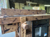 Mini cucina accessoriata modello MARVIN 2 stile INDUSTRIAL in legno massello misure 180x63xh90cm