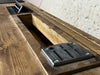 Mini cucina accessoriata modello MARVIN 2 stile INDUSTRIAL in legno massello misure 180x63xh90cm
