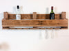 Pensile cucina rastrelliera portabicchieri e bottiglie tipo BAR lunghezza 80/100/120 cm SU MISURA