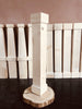 Fester Küchen- und Esstisch im INDUSTRIAL VISSUTO-Stil aus Massivholz und Eisenbeinen, Maße 200 x 100 x 80 cm