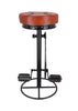 Hoher Hocker H. 80 cm BAR PUB Typ Fahrraddesign INDUSTRIE-Stil Metallrahmen und Kunstledersitz