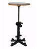 Adjustable screw high stool H. 60/70cm BAR PUB type Round design INDUSTRIAL style