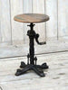 Adjustable screw high stool H. 60/70cm BAR PUB type Round design INDUSTRIAL style