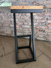 Sgabelli alti Z-01 / Z-02 | Design a “Z” INDUSTRIAL in legno massello e metallo – H.75 cm PERSONALIZZABILI