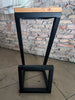 Sgabelli alti Z-01 / Z-02 | Design a “Z” INDUSTRIAL in legno massello e metallo – H.75 cm PERSONALIZZABILI