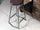 Hoher Hocker H. 60/70 cm INDUSTRIAL Stil Farbe NUSSBAUM/FLATTING ANPASSBAR UND NACH MASS GEFERTIGT