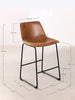 Adjustable screw high stool H. 60/70cm BAR PUB type Round design INDUSTRIAL style
