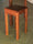 Niedriger/hoher Hocker H. 50/65 cm COUNTRY/RUSTIC Stil aus Massivholz Quadratisches Design ANPASSBAR