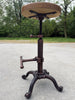 Adjustable screw high stool H. 60/70cm BAR PUB type Round design INDUSTRIAL style