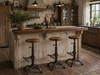 Adjustable screw high stool H. 60/70cm BAR PUB type Round design INDUSTRIAL style