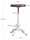 Sgabello H. 53–68 cm regolabile a vite tipo bar/pub – design VINTAGE INDUSTRIAL – struttura in ghisa e seduta in legno – finitura bianco Shabby