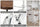 Sgabello H. 53–68 cm regolabile a vite tipo bar/pub – design VINTAGE INDUSTRIAL – struttura in ghisa e seduta in legno – finitura bianco Shabby