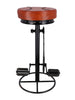 Hoher Hocker H. 80 cm BAR PUB Typ Fahrraddesign INDUSTRIE-Stil Metallrahmen und Kunstledersitz
