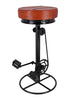 Hoher Hocker H. 80 cm BAR PUB Typ Fahrraddesign INDUSTRIE-Stil Metallrahmen und Kunstledersitz