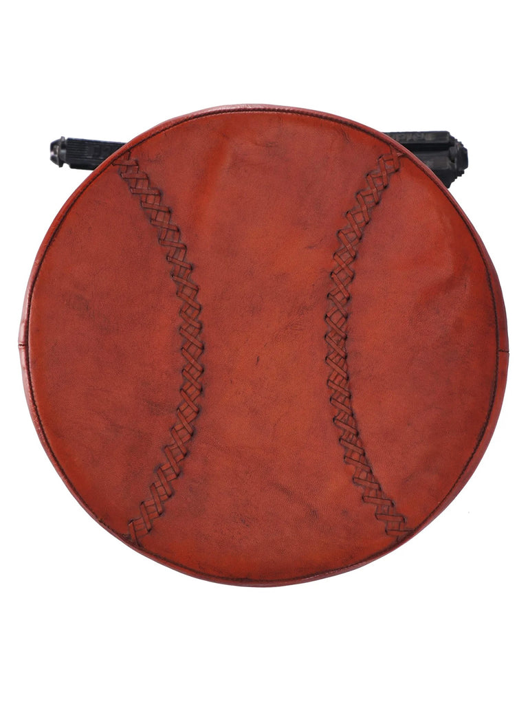 Hoher Hocker H. 80 cm BAR PUB Typ Fahrraddesign INDUSTRIE-Stil Metallrahmen und Kunstledersitz