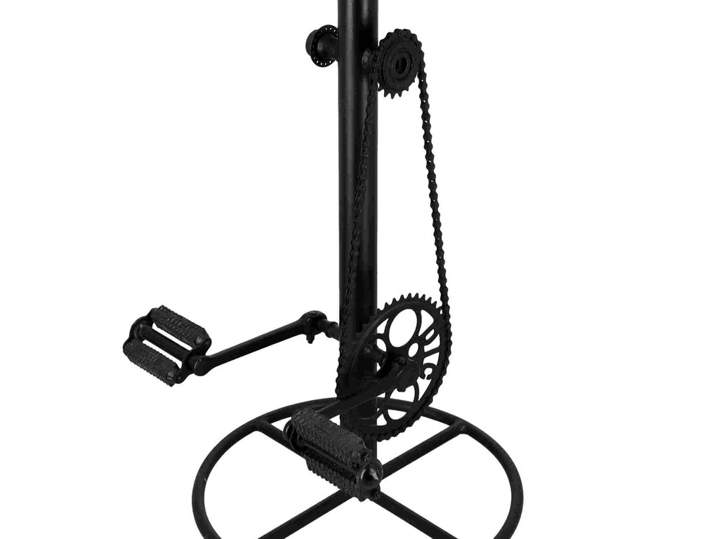 Verstellbarer hoher Hocker mit Schraube, H. 60/70 cm, Typ BAR PUB, rundes Design, Stil INDUSTRIAL