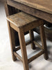 Niedriger Hocker H. 45/55 cm RUSTIKALER / VESSED / ANTIKER Stil aus Massivholz ANPASSBAR (Kopie)