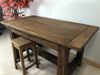 Niedriger Hocker H. 45/55 cm RUSTIKALER / VESSED / ANTIKER Stil aus Massivholz ANPASSBAR (Kopie)