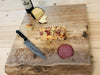 Tagliere da cucina uso alimentare legno di OLMO 40x45x5cm maniglie incave PERSONALIZZABILE CON NOME E MARCHIO