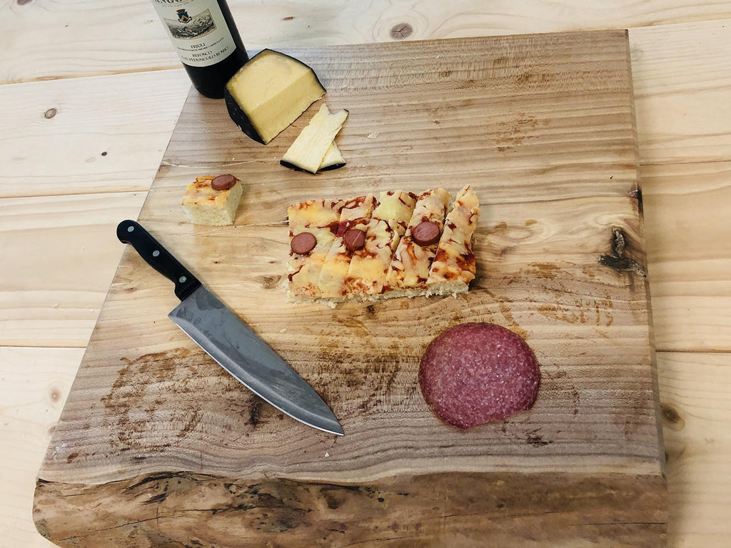 Tagliere In Legno Di Noce Naturale - Grande, Oliato, Per Carne, Pane, Formaggi E Uso Alimentare