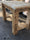Rustic old style COUNTRY FATTORIA table with a lived-in effect in solid wood 120x70xh78 cm MADE TO MEASURE