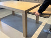 Tavolo da cucina e pranzo con 2 allunghe – Stile MODERNO | Top e gambe in legno massello di frassino | misure da chiuso e aperto 150(190-230)×90×H80 cm