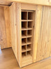 Customizable kitchen island VENEZIA model dimensions 230x220xh95cm entirely in solid wood