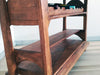 Consolle cantinetta cucina soggiorno angolo BAR stile RUSTICO legno massello da riciclo 120x30xh90 cm