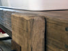 Mobile bagno stile BANCO DA FALEGNAME / INDUSTRIAL legno massello predisposizione lavabo rettangolare grande 156x58xh90 cm