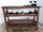 Console cellar kitchen living room corner BAR RUSTIC style recycled solid wood 120x30xh90 cm