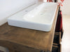 Mobile bagno stile BANCO DA FALEGNAME / INDUSTRIAL legno massello predisposizione lavabo rettangolare grande 156x58xh90 cm