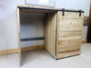 Bathroom / laundry cabinet INDUSTRIAL style washing machine cover in solid ash wood 120x50h90 cm
