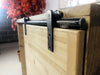 Mobile bagno / lavanderia copri lavatrice stile INDUSTRIAL in legno massello di frassino 120x50h90 cm
