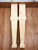 Fester Küchen- und Esstisch im INDUSTRIAL VISSUTO-Stil aus Massivholz und Eisenbeinen, Maße 200 x 100 x 80 cm
